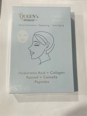 QUEEN'S Moment Facial Masks - Light Blue Hydrating Sheet Masks